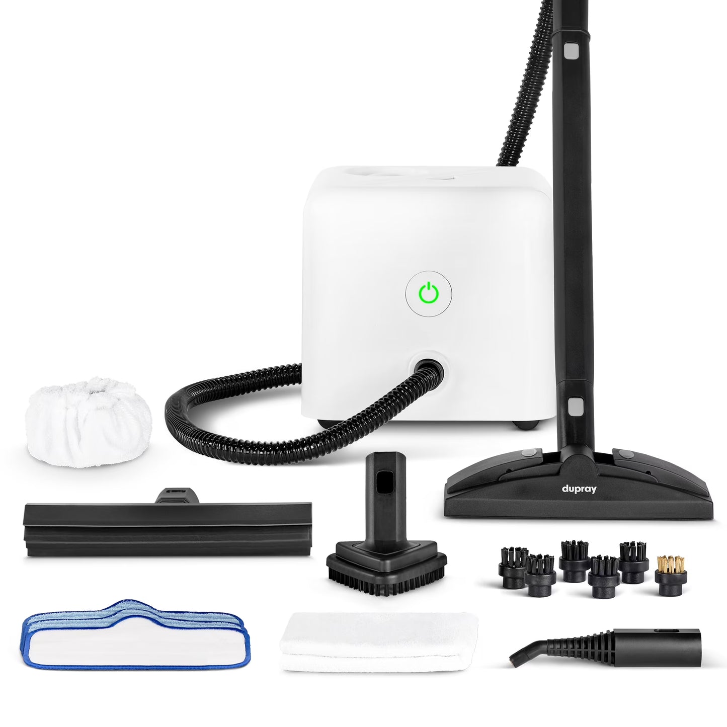 Dupray Neat Steam Cleaner 17-Piece Kit �?Our bestselling multipurpose steam cleaner with all the tools to clean, detail, sanitize*, deodorize floors, grout, bathrooms, kitchens and more. 1500w