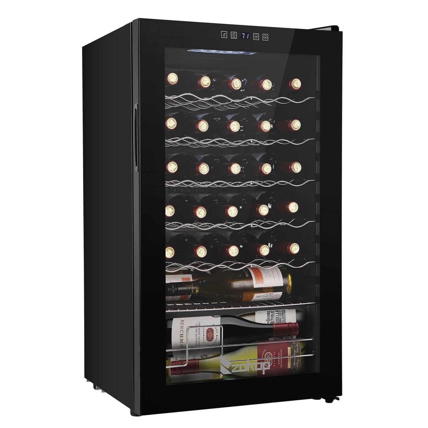 Ktaxon 18 Bottle Compressor Wine Cooler Freestanding Wine Fridge, Fast Cooling, Low Noise