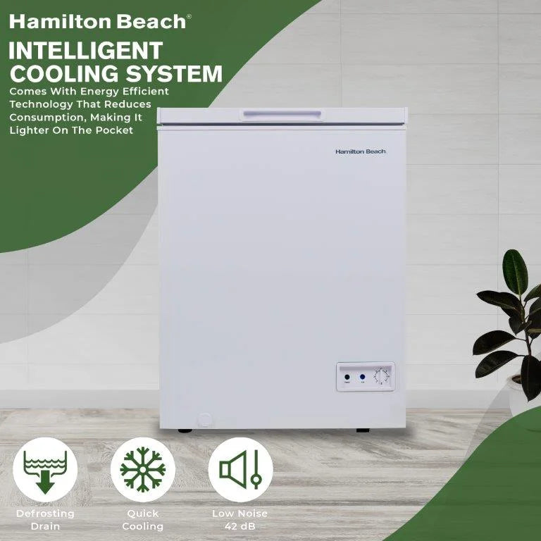 Hamilton Beach 5.0 Cu. Ft. Chest Freezer, White, HBFRF510