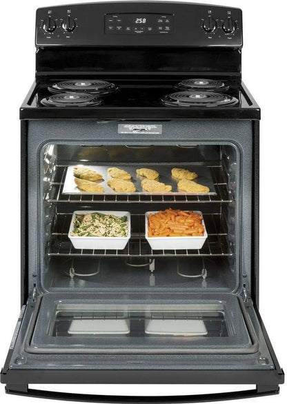 GE Appliances JB258DMBB 30 Inch Electric Freestanding Range Black