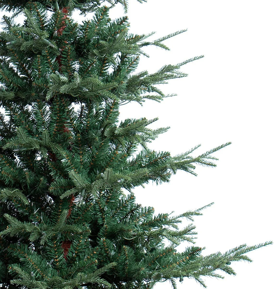 OasisCraft 6.5ft Pre-lit Snow Flocked Artificial Christmas Tree PVC Branches, 400 Clear Lights, Metal Stand | Realistic Full Shape for Home, Office, Holiday Decoration