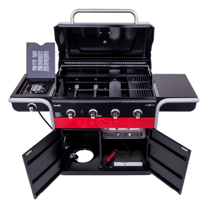 Gas2Coal 4-Burner LP Gas & Charcoal Outdoor Combination Grill