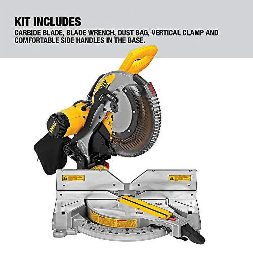 DEWALT 308351915 12 in. 15 Amp Compound Double Bevel Miter Saw