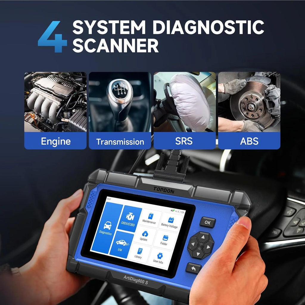 OBD2 Scanner TOPDON AD600S C0de Reader, 9 Reset Services, Free Lifetime Upgrade