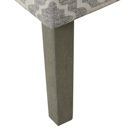HomePop Classic Swoop Accent Chair - Blue and White Damask