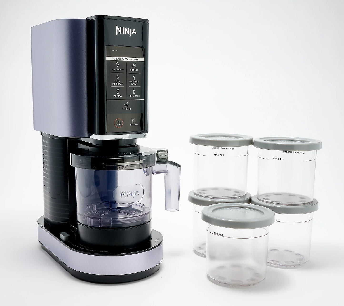 Ninja K55255 CREAMi 7-in-1 Frozen Treat Maker w/ Extra Pints