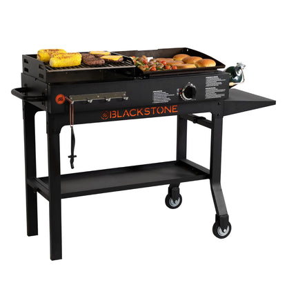 Blackstone Duo 17" Propane Griddle and Charcoal Grill Combo