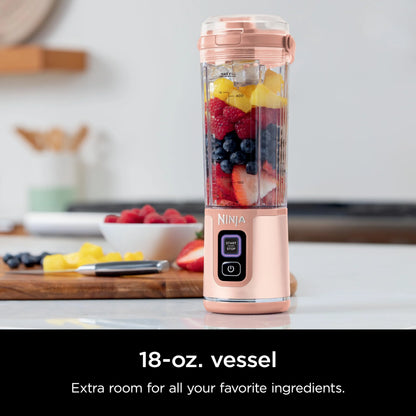 Ninja Blast Portable Blender, Cordless, 18oz. Vessel, Personal Blender for Shakes & Smoothies, BPA Free, Leakproof Lid & Sip Spout, USB-C Rechargeable, Dishwasher Safe Parts, Metallic Purple,
