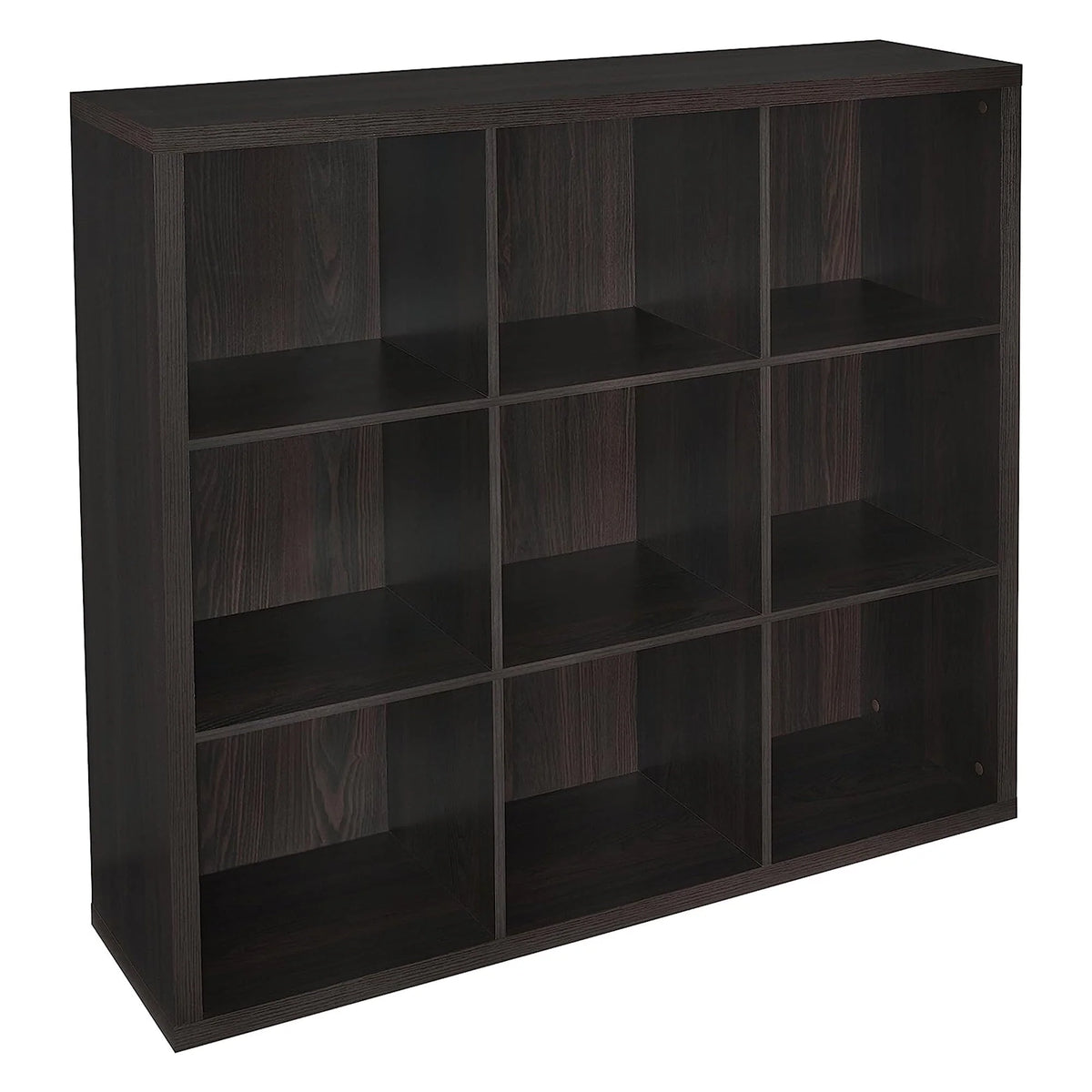 ClosetMaid 9 Cube Storage Shelf Bookshelf Organizer with Back Panel, Gray