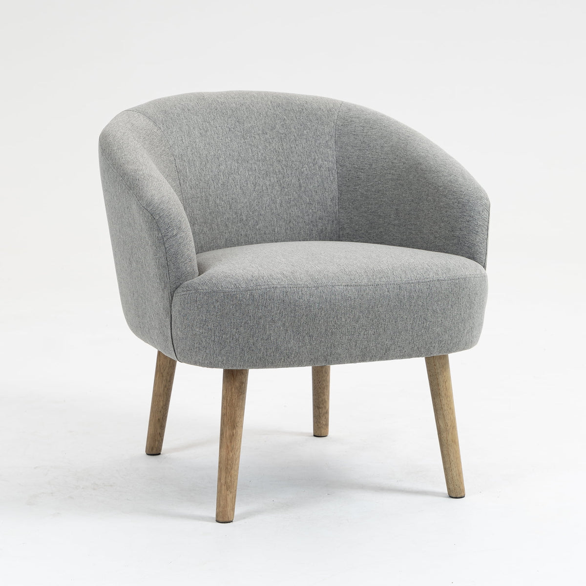 Mainstays Curved Textured Accent Chair, Beige