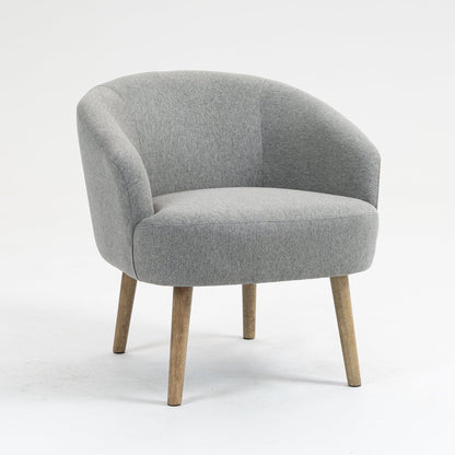 Mainstays Curved Textured Accent Chair, Beige