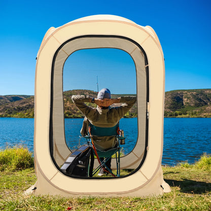 ABORON Sports Tent Pop Up Pod, Instant Weather Proof Pop Up Tent Shelter with Carry Bag, Clear View Bubble Tent for Watching Sports Events, Camping, Fishing, Portable & Foldable