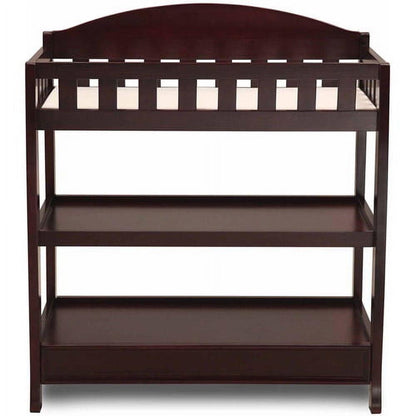 Delta Children Wilmington Changing Table with Pad. Espresso Cherry