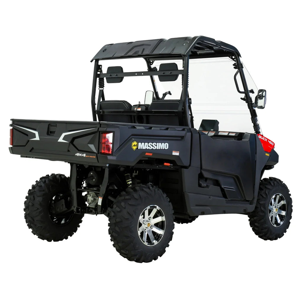 Massimo Buck 450 Side by Side UTV, EFI, 4 Stroke, 325cc, 25.5 HP, 4X4, 3000lb Winch - Red