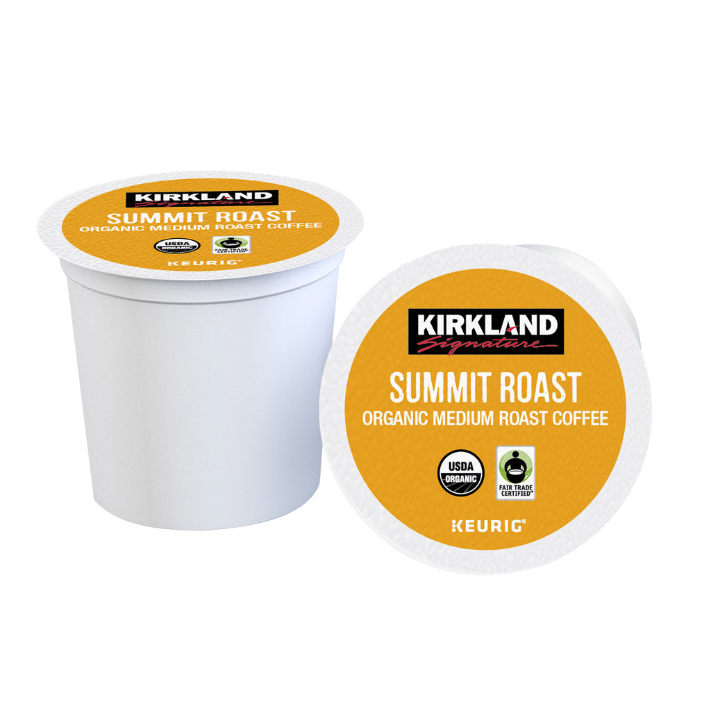 Kirkland Signature Coffee Organic Summit Roast K-Cup Pod, 120-count