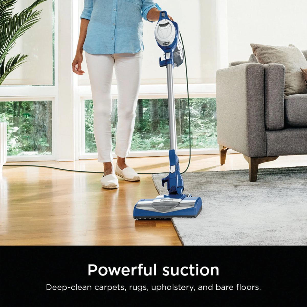 Shark Rocket Ultra-Light Corded Stick Vacuum Cleaner, Blue �C Lightweight, Bagless, for Carpet & Hard Floors