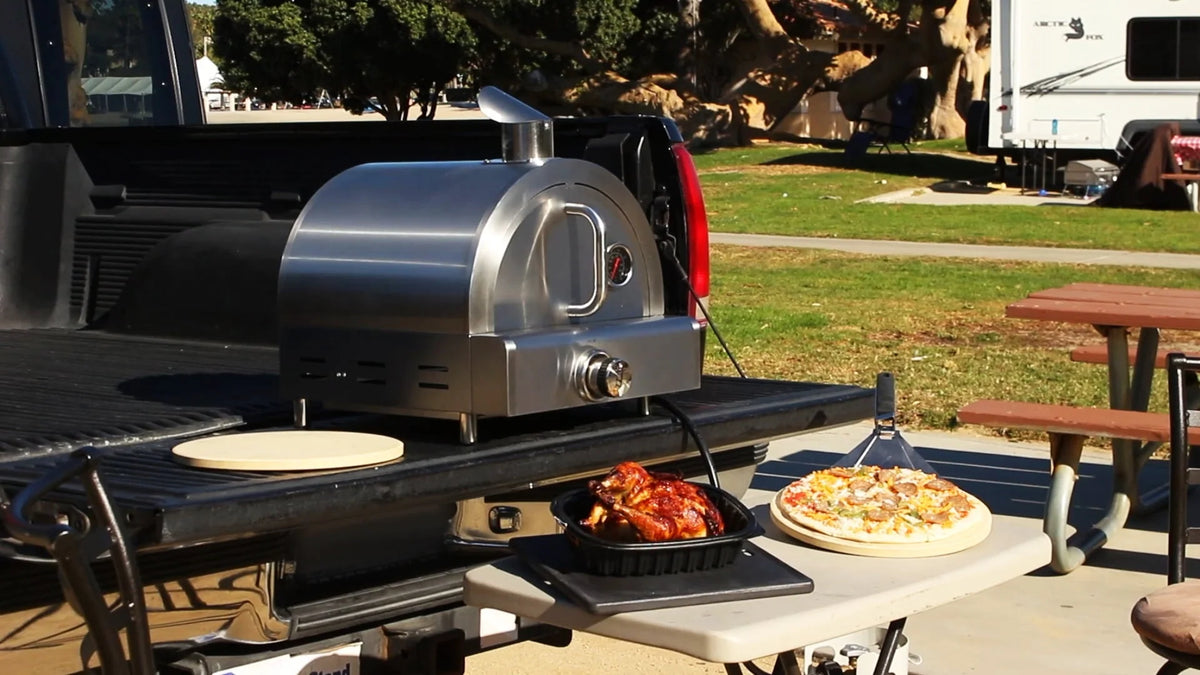 Mont Alpi MAPZ Table Top Gas Stainless Steel Large Portable Pizza Oven Cooker