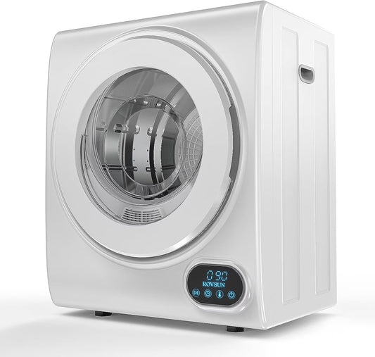 VINGLI Portable Clothes Dryer 10 lbs 110V White Electric Dryer Tumble