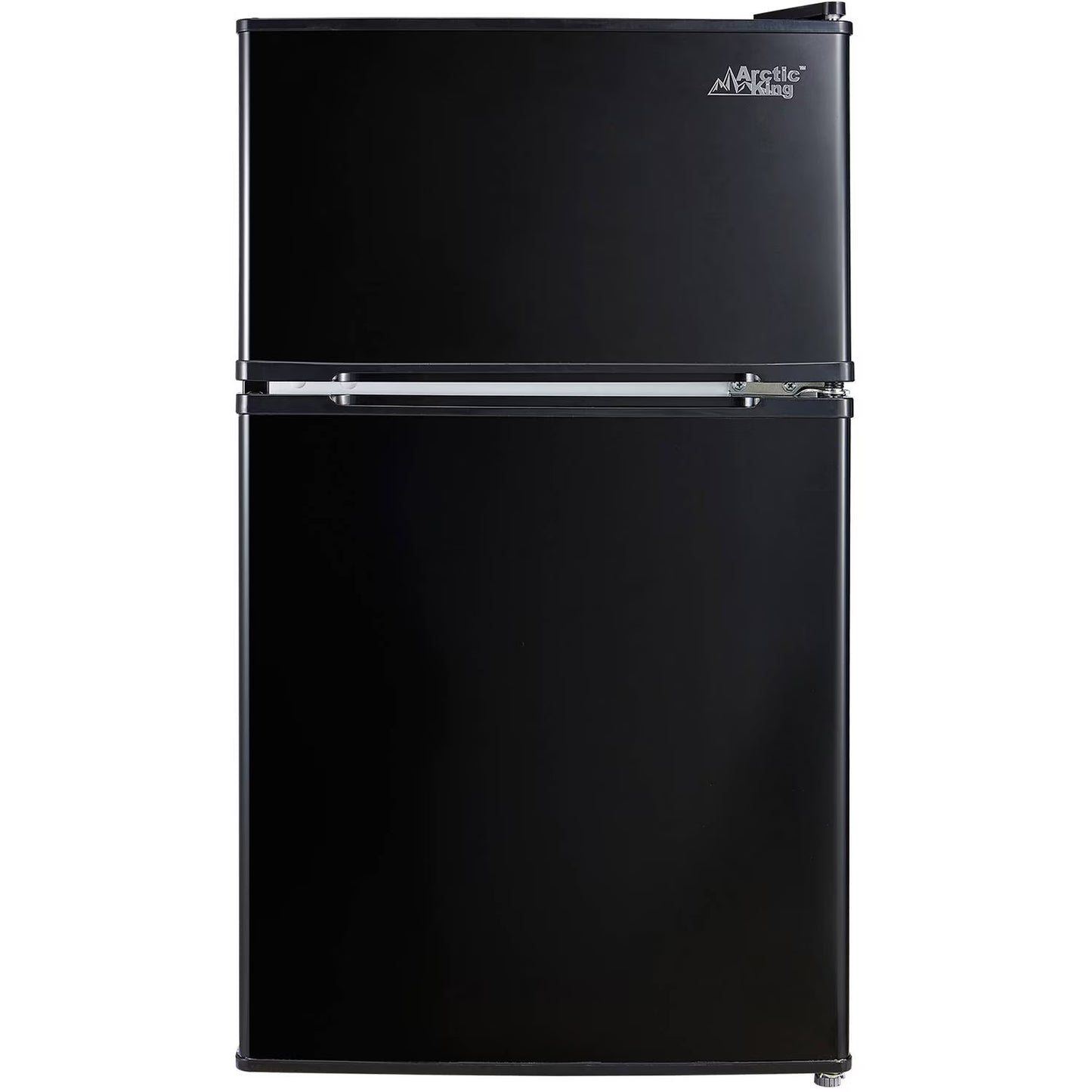 Arctic King 3.2 Cu ft Two Door Mini Fridge with Freezer, Stainless Steel, E-Star