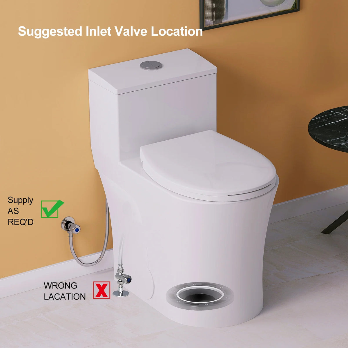 HOROW Compact One Piece Toilet with Comfort Seat ADA Height 17.3" Elongated Dual Flush 0.8/1.28 GPF