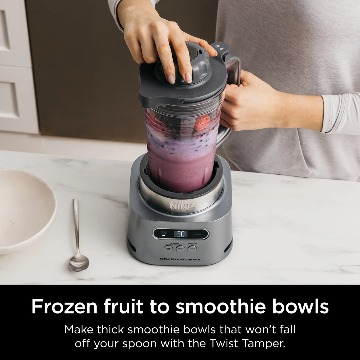 Ninja Twisti, High-Speed Blender Duo 3 Preset Auto-iQ Programs, 34 oz. Pitcher Capacity, SS150
