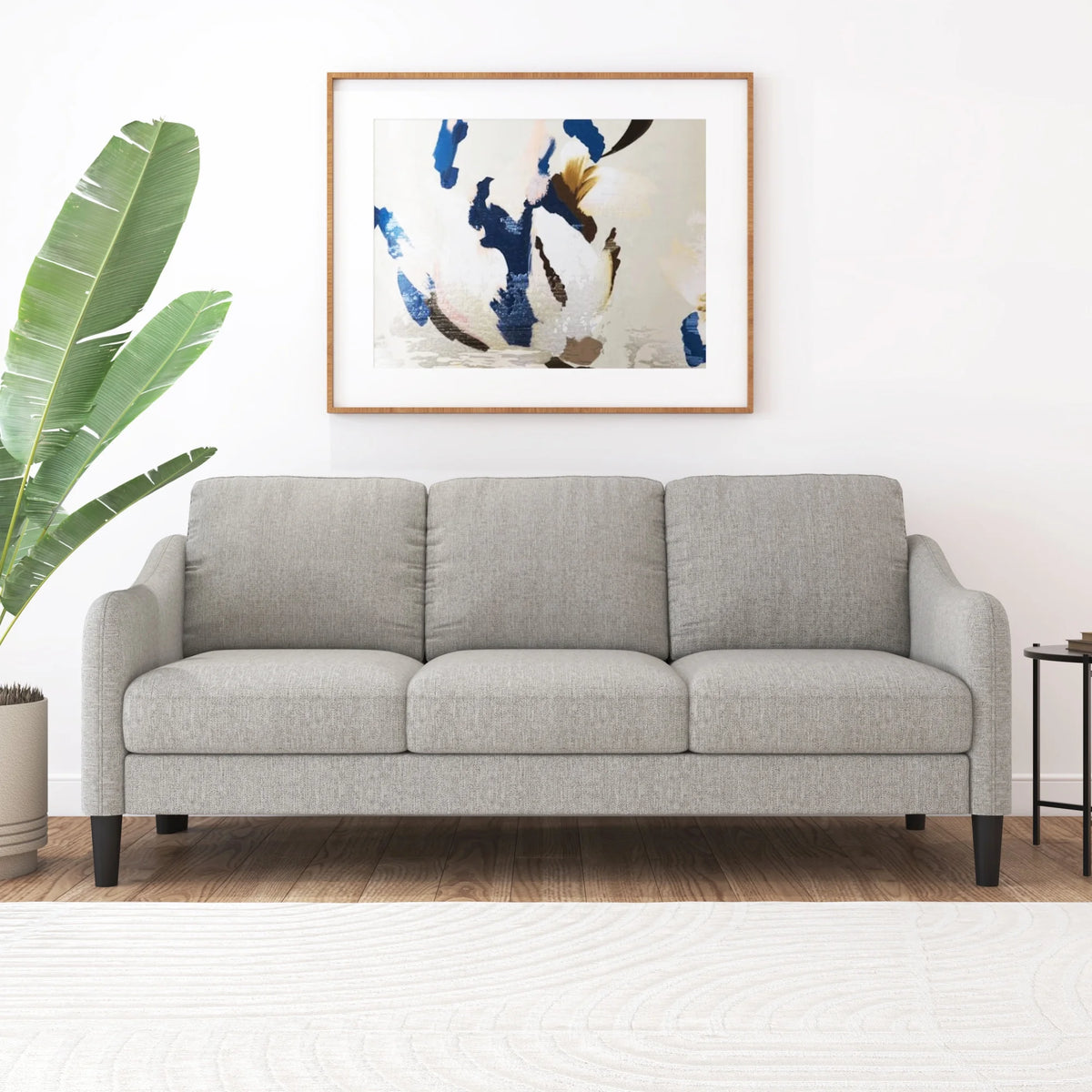 Mainstays Westley Swoop Arm Sofa, Burnt Orange
