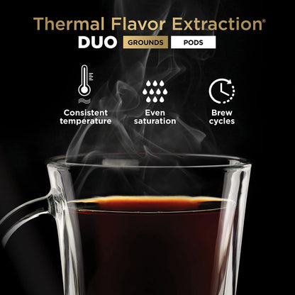 Ninja Drip Coffee Maker With K Cup Combo, DualBrew Pro Specialty Coffee System, Coffee Machine Compatible with K-Cup Pods, 12 Cup Single Serve Coffee Makers with Paper Filter, CFP301 Frother? F
