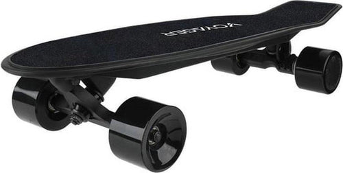 Voyager Neutrino Black Electric Standard Skateboard 72mm Wheels. with Bluetooth Remote for Kids