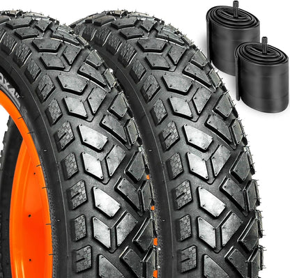 HEB ALLSCAPE Heavy Duty 20x4 Bike Tire + Tube - Includes 2 Tires for Optimal Performance