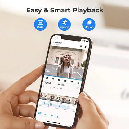 Reolink 2K 5MP Video Doorbell Camera 5G Wifi Security Home Doorbell Chime, Person &Package Detection