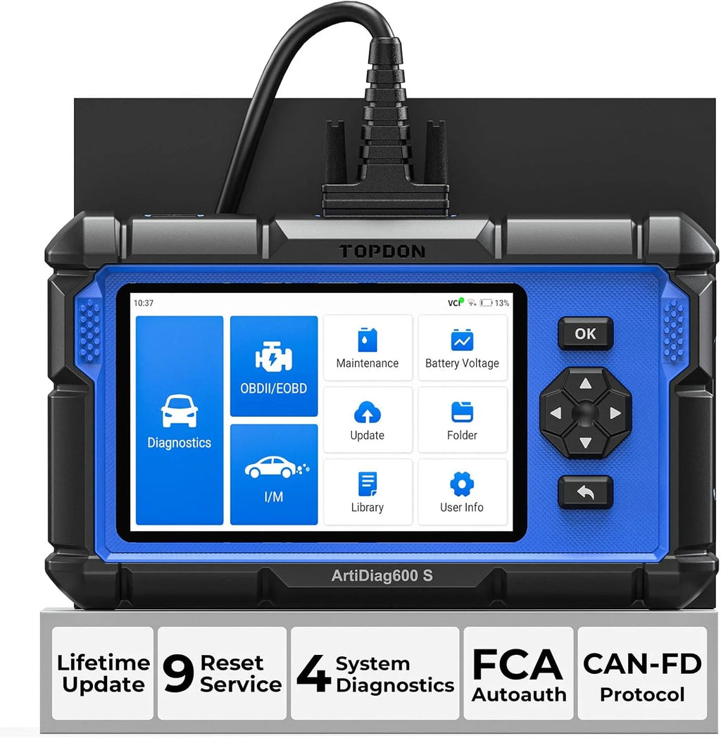 OBD2 Scanner TOPDON AD600S C0de Reader, 9 Reset Services, Free Lifetime Upgrade