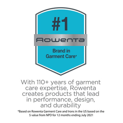 Rowenta IXEO Full Size Steamer for Clothes with Ironing Board, Garment Steamer, 65 Inch, 1500 Watts, Portable, QR1410