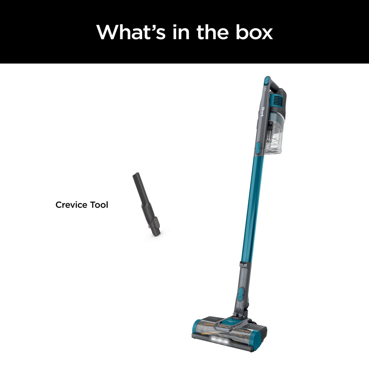 Shark Pet Pro Bagless Cordless Stick Vacuum, Carpets and Hardfloors, Powerfins Brushroll, No Hair Wrap, Up to 40 Min Runtime, XL Dust Cup, IZ240 Teal