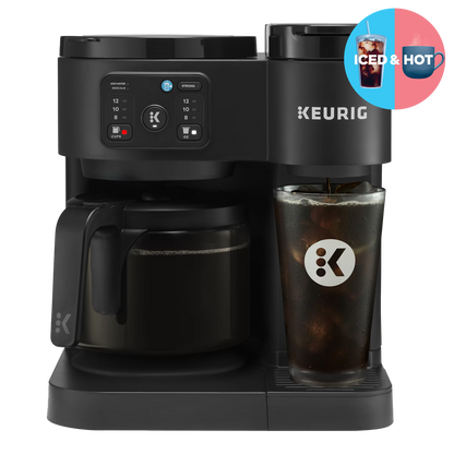 Keurig K-Duo Essentials, Hot & Iced Single-Serve K-Cup Pod Coffee Maker & Carafe,  Moonlight Grey