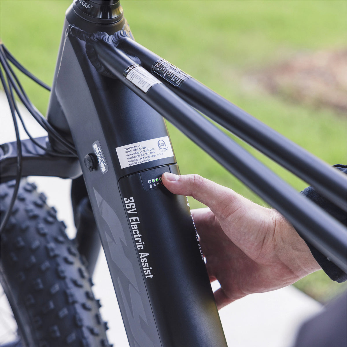 Hyper Bicycles Ultra 40 20" 36V Electric Bike for Adults, 250W E-Bike Motor, Matte Black