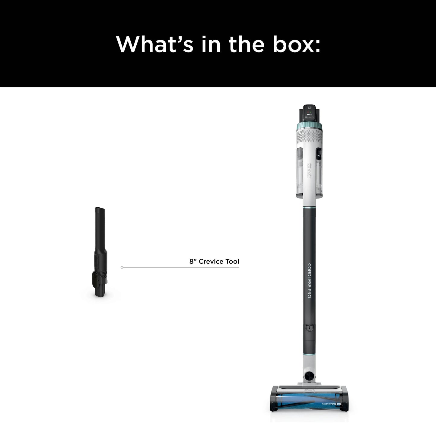 Shark® Cordless Pro Stick Vacuum with Clean Sense IQ Technology, Power Fins PLUS Brushroll, Crevice Tool Included, HEPA Filtration, IZ540H