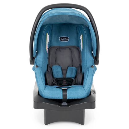 Evenflo Omni Plus Modular Travel System with LiteMax Sport Infant Car Seat, Mylar Gray, Unisex