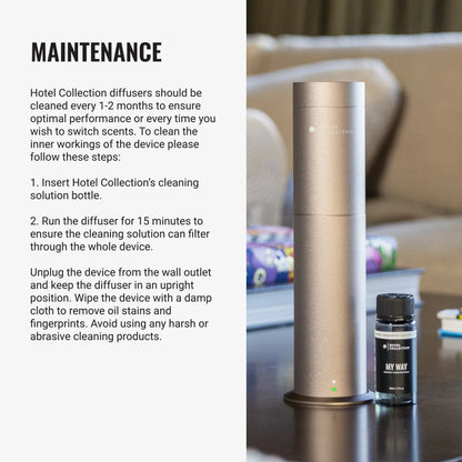 Hotel Collection | Studio Pro Essential Oil Diffuser | 600 sq ft Coverage | Cordless & Portable with Remote | Cold-Air Diffusion Technology Scent Diffuser | Home, Office & Business - Space Gray