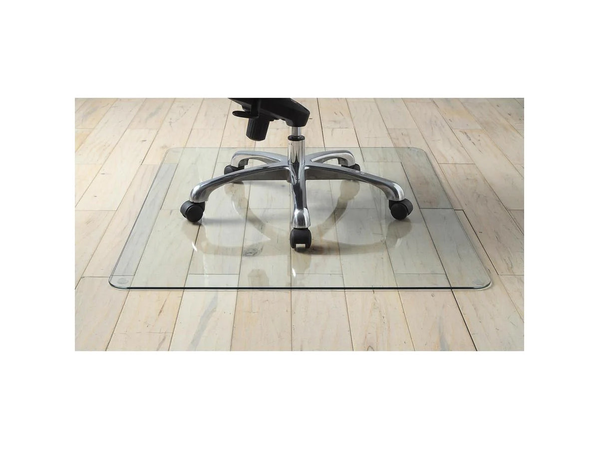 Lorell™ Tempered Glass Chair Mat, 48" x 60", Clear