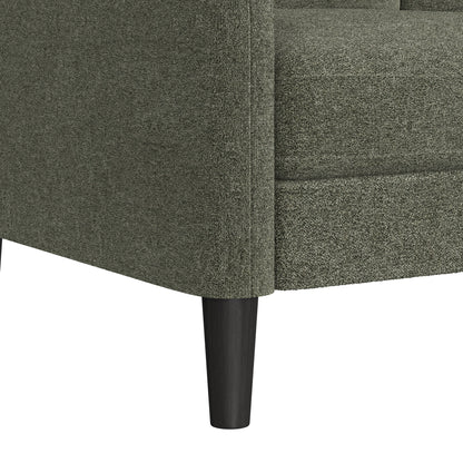 Mainstays Westley Swoop Arm Sofa, Burnt Orange
