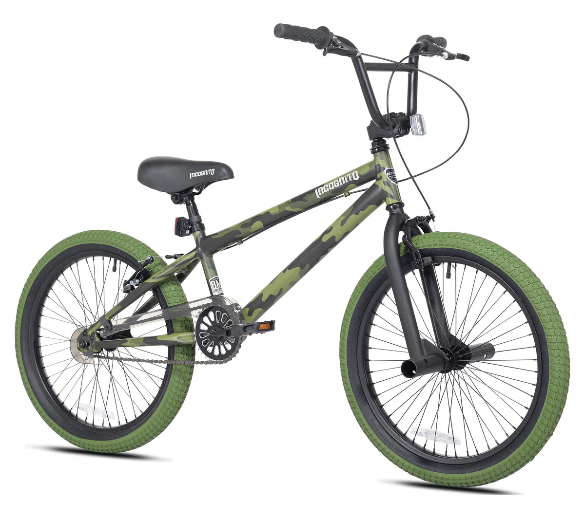 20" Kent Incognito BMX Kids Bicycle, Child Ages 7-13 Years, Green Camouflage