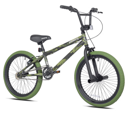 20" Kent Incognito BMX Kids Bicycle, Child Ages 7-13 Years, Green Camouflage