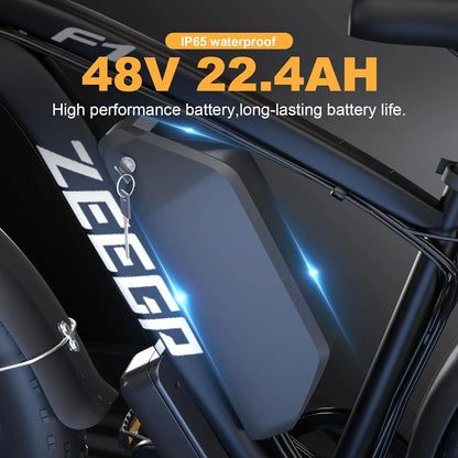 2000W Electric Bike for Adults 48V 22.4AH Ebikes 35MPH Mountain Ebike  26" Fat Tire