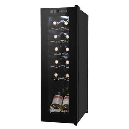 Ktaxon 18 Bottle Compressor Wine Cooler Freestanding Wine Fridge, Fast Cooling, Low Noise