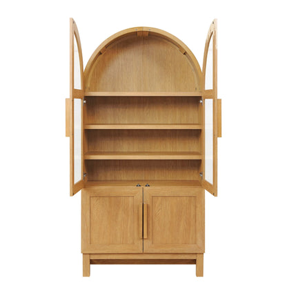 Better Homes & Gardens Juliet Kitchen Rounded Arch Cabinet, Rich Black