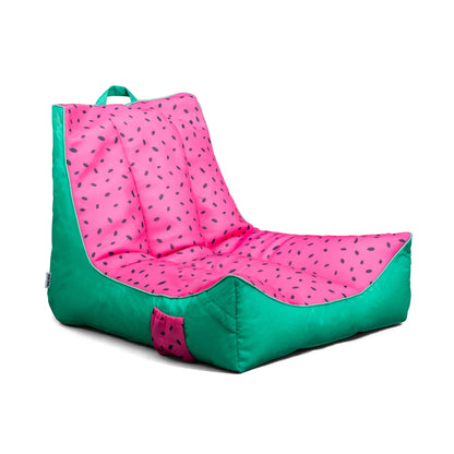 Big Joe Captain's Float No Inflation Needed Pool Lounger with Drink Holder, Tropical Hibiscus Aqua Double Sided Mesh, Quick Draining Fabric, 3 feet
