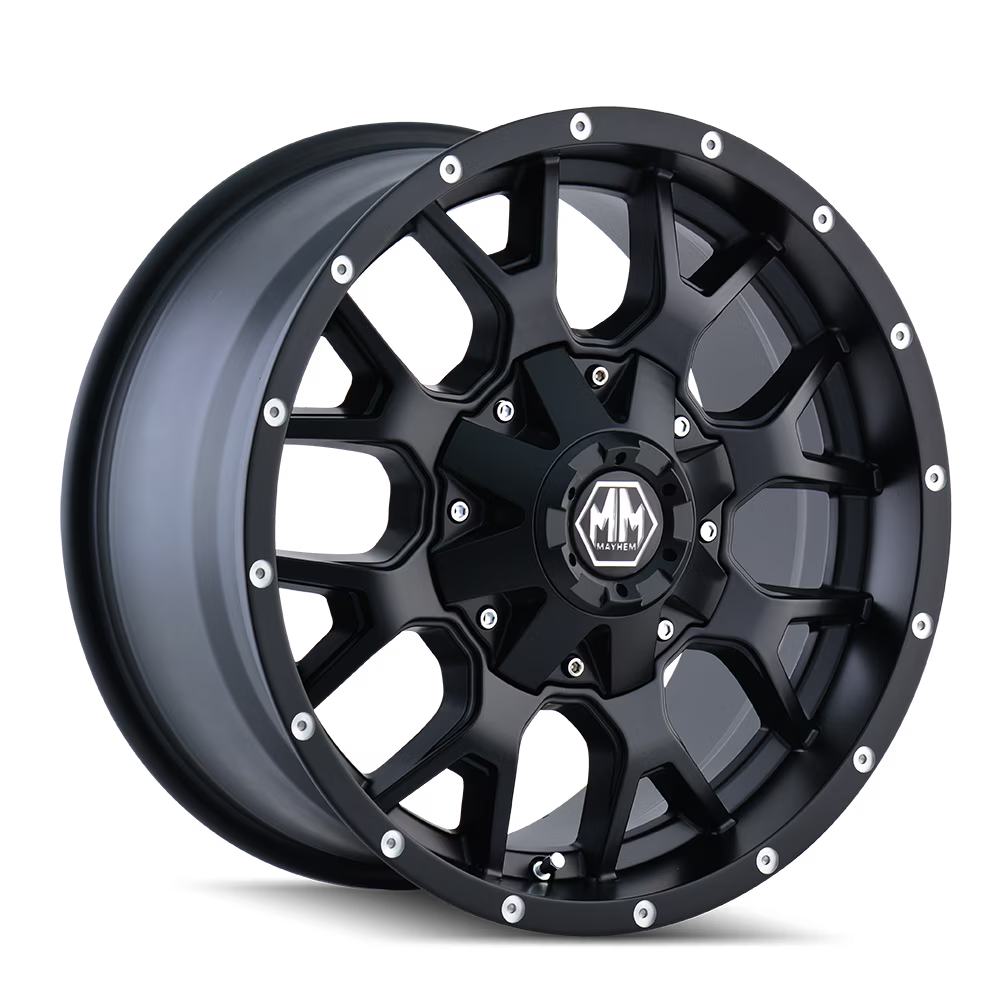 Mayhem Warrior-8015 20X9 6X135/6X139.7 18Et 106Cb Matte Black