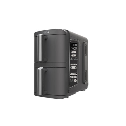 Ninja DoubleStack XL 2-Basket Air Fryer, DoubleStack Technology Cooks 4 Foods at Once, Space Saving Design, 10 QT, 4-in-1, Smart Finish & Match Cook, SL400
