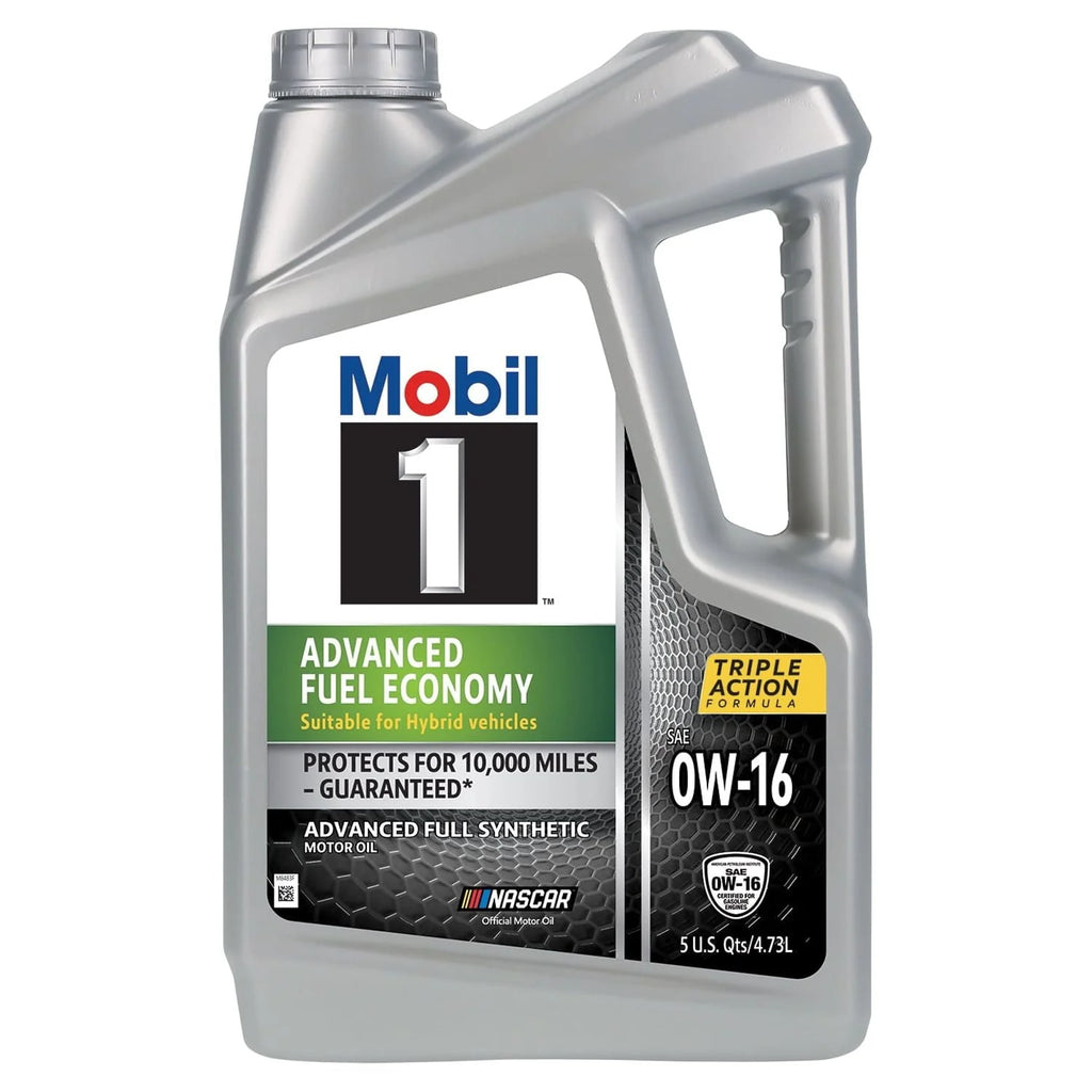 Mobil 1 Advanced Fuel Economy Full Synthetic Motor Oil 0W-16, 5 qt