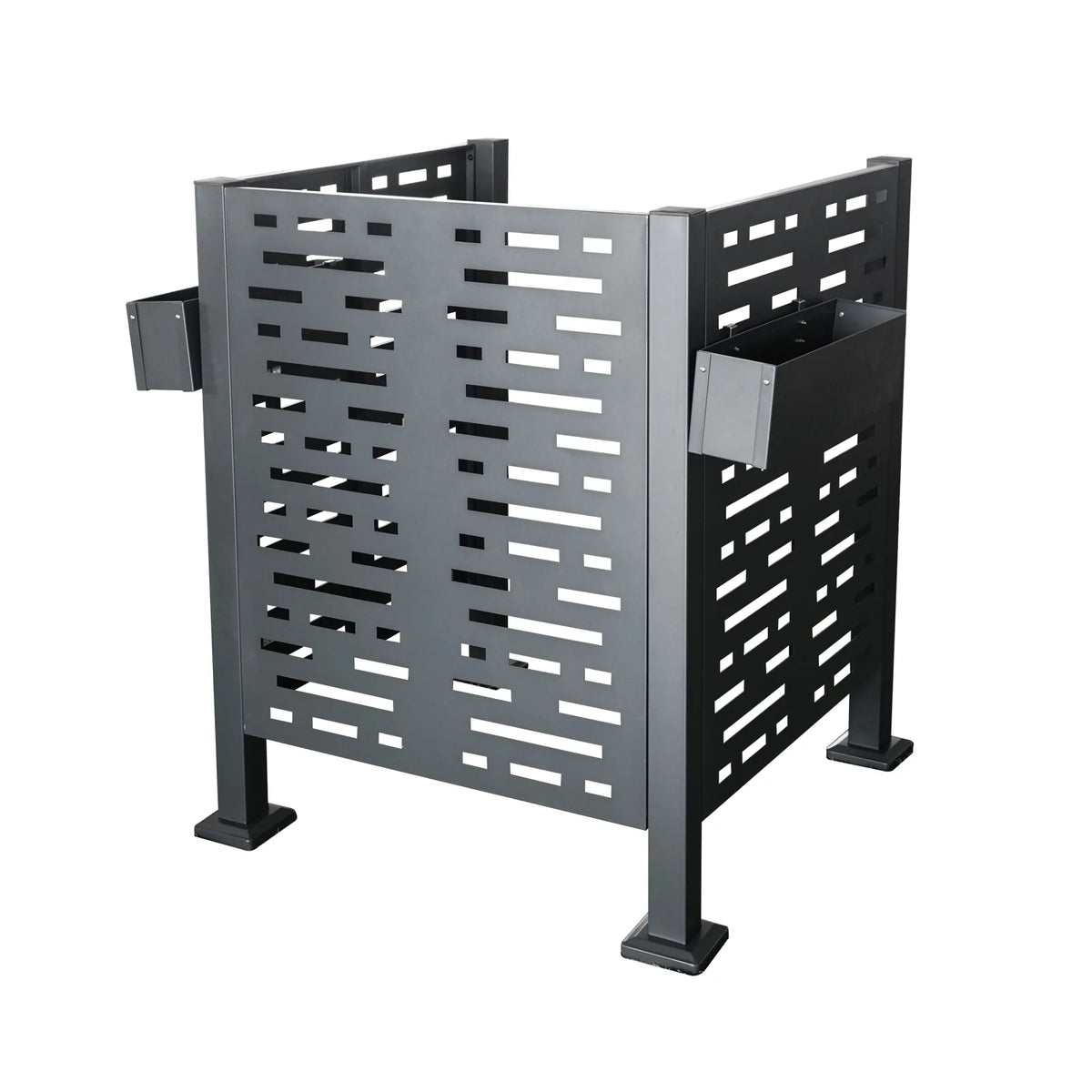 Metal AC Unit Privacy Fence Cover Panel - Outdoor Air Conditioner Hide Fence for Concealing HVAC Units